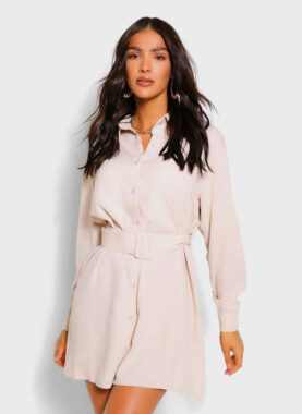 Belted Shirt Dress