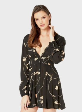 Button-Up Skater Dress