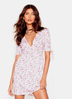Floral Relaxed Mini Dress