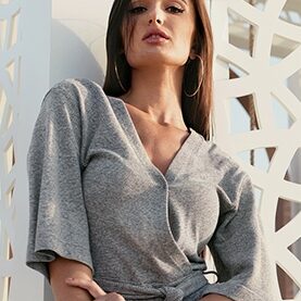 Linen Wrap Dress Linen Wrap Dress